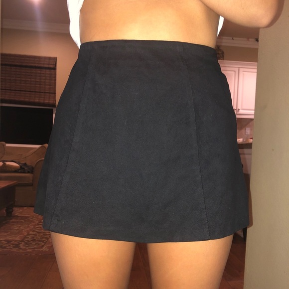 Brandy Melville Dresses & Skirts - Black Brandy suede skirt